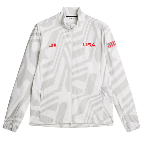 Laurent Full Zip Windbreaker Jacket US Golf White - SU24