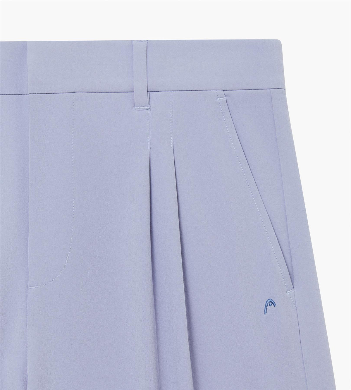 Double Pleated Pants Dusty Blue