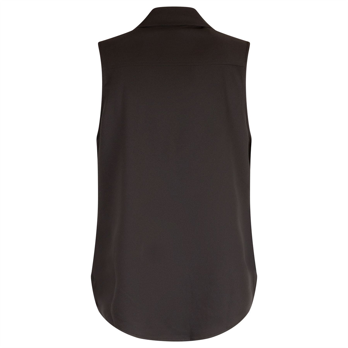 Womens Sleeveless Tux Black