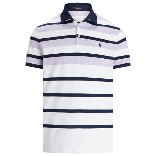 RLX Tailored Fit Performance Pique Stripe Polo Lovely Lilac - AW24