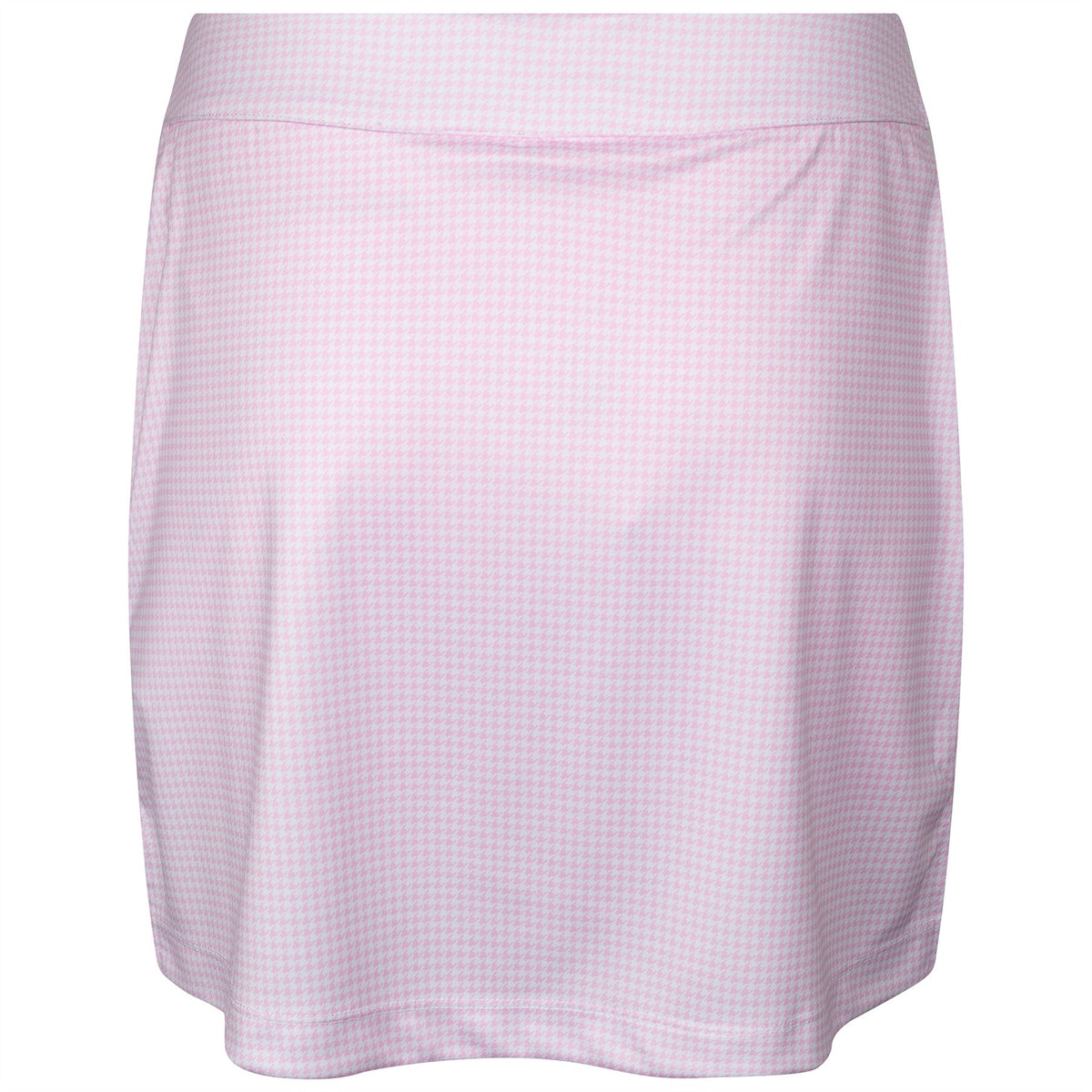 Womens Knit Skort Pink Houndstooth