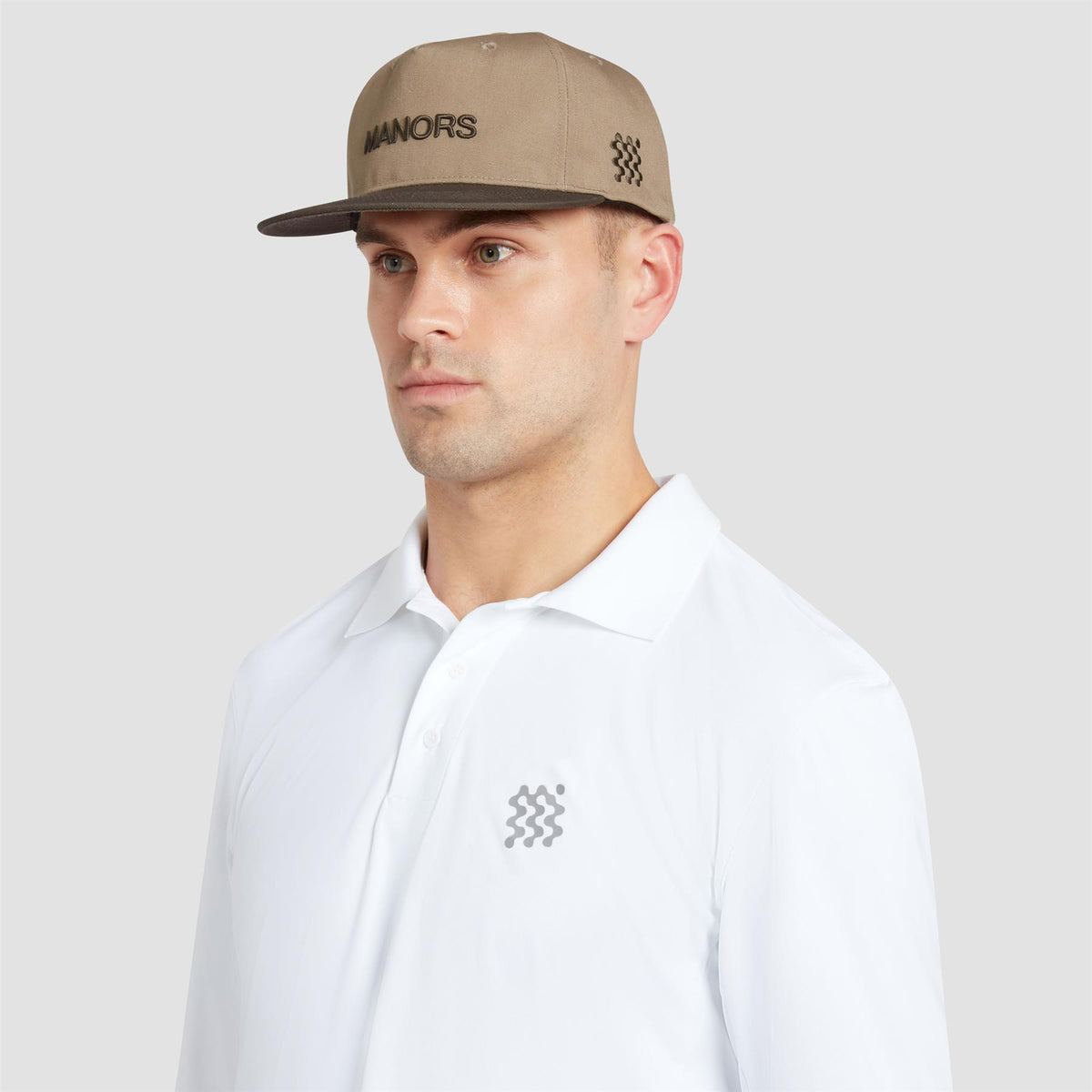 Two Tone Crown Cap Taupe