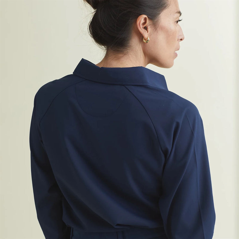 A. Putnam Raglan Button Up Shirt Dress Blues –