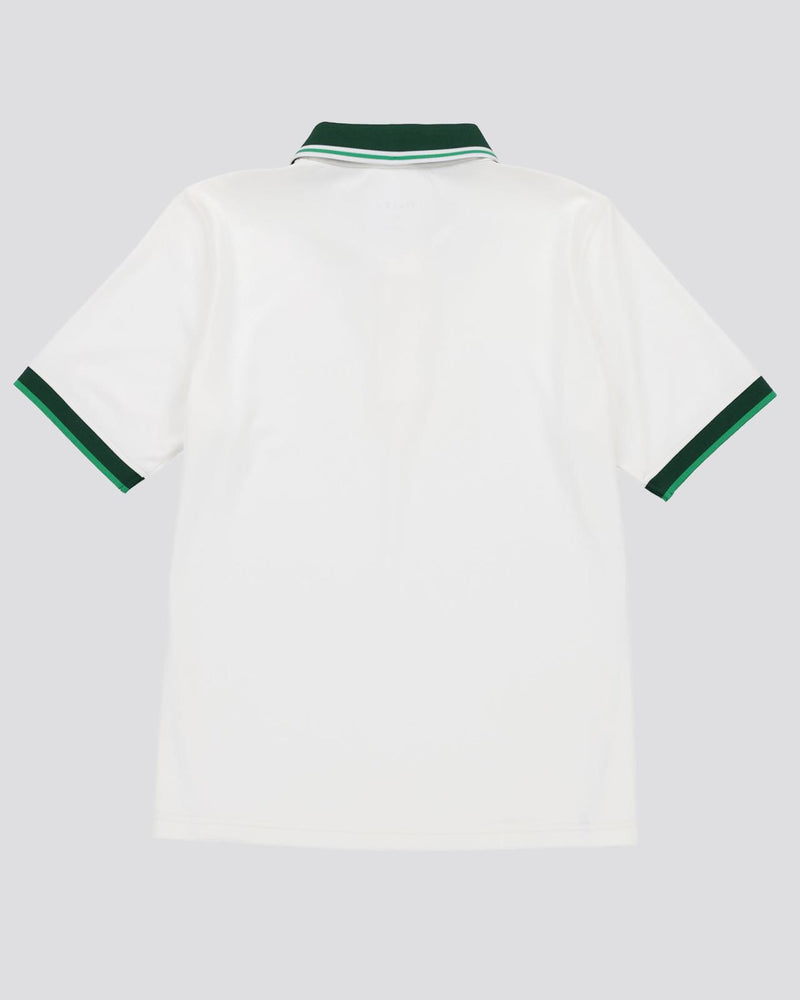 Womens Tech Jersey Club Polo White/Sport Green