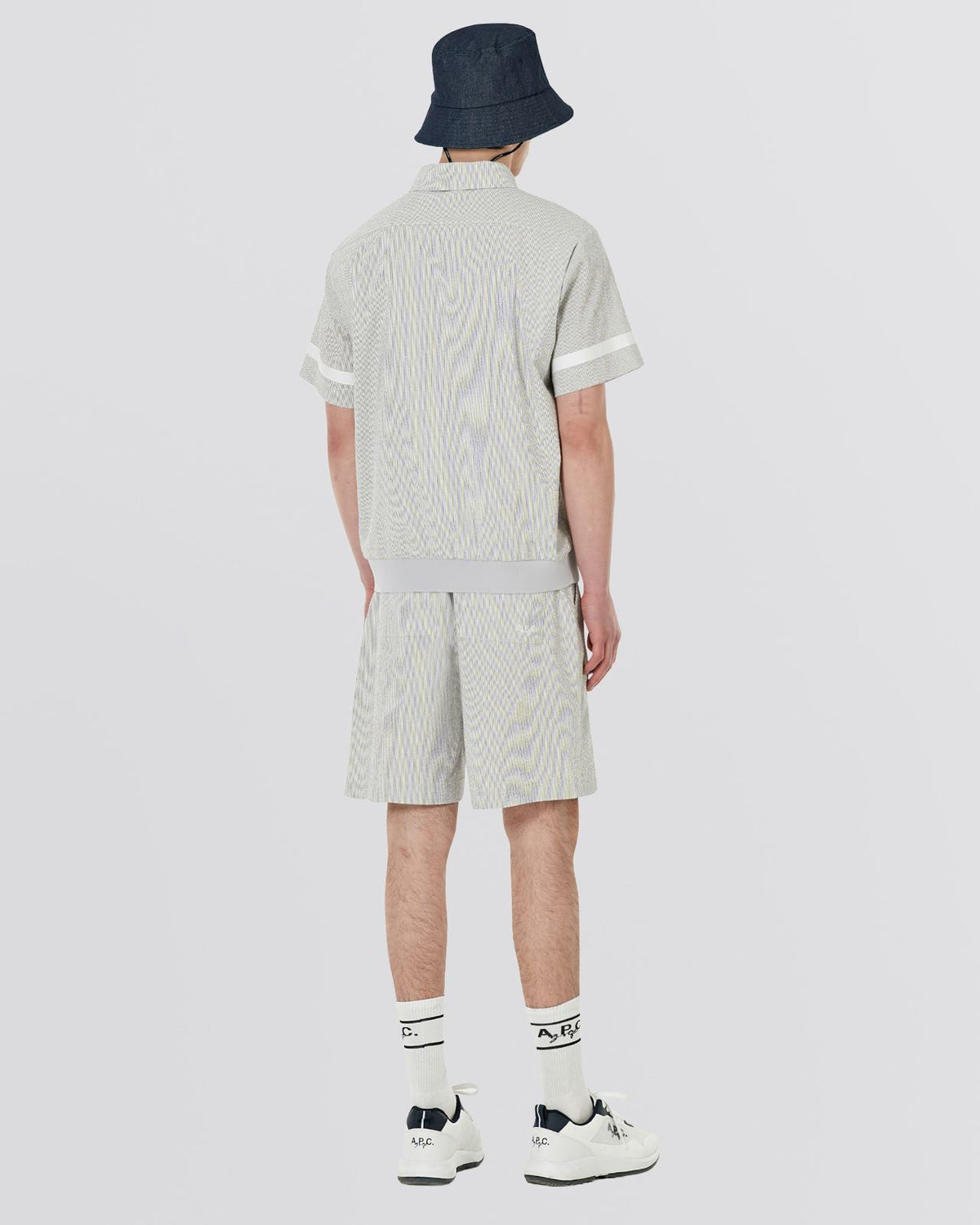 Jean Polo Shirt Co-Ord Grey