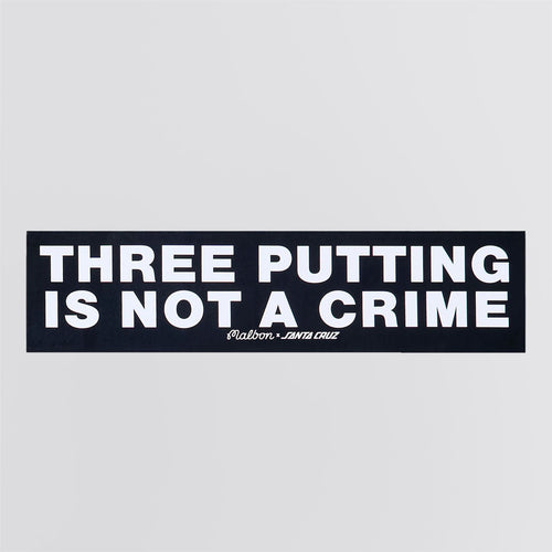 x Santa Cruz Bumper Sticker Black