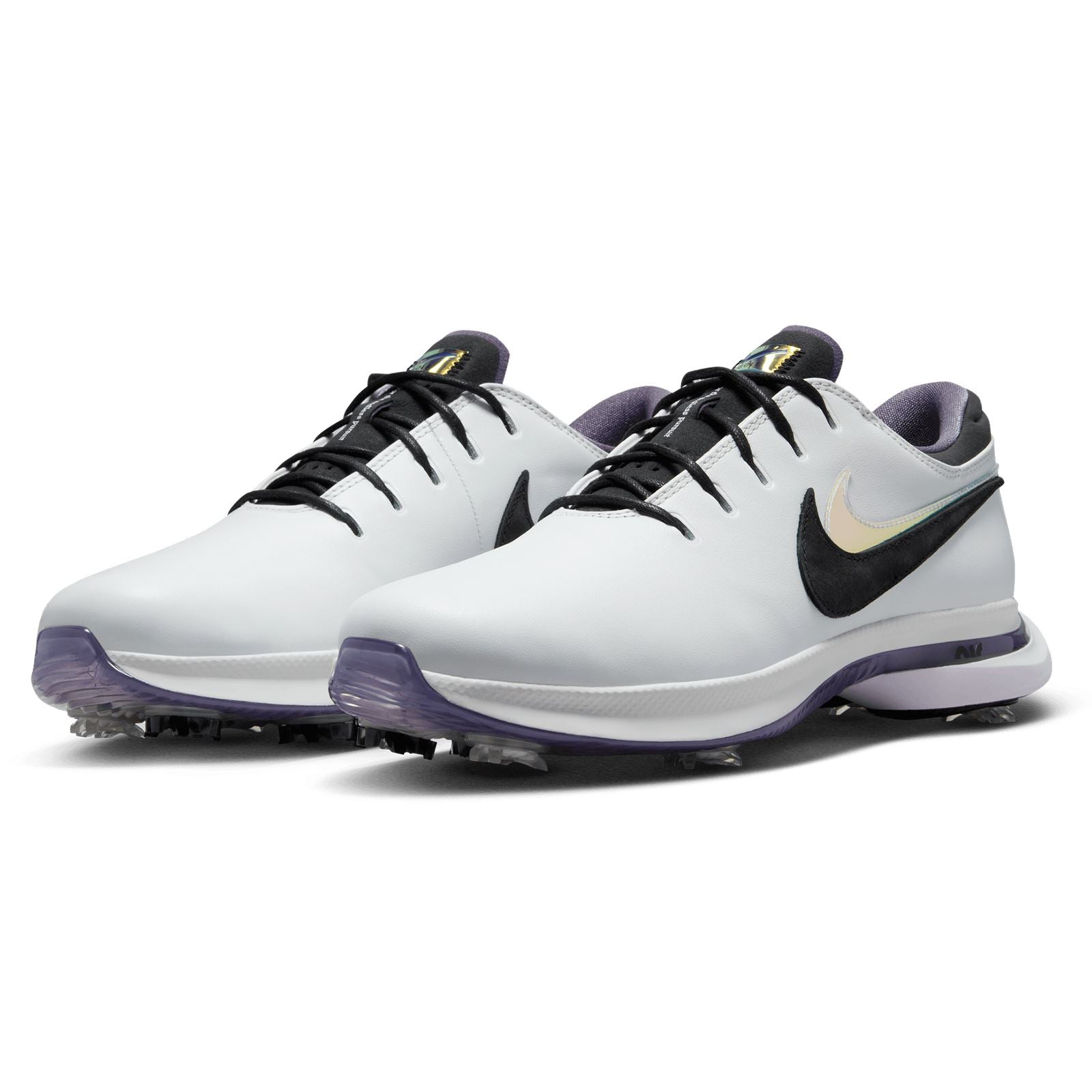 Nike Mens Air Zoom 2024 Victory Tour 2 Golf Shoes Black and White Size 8.5