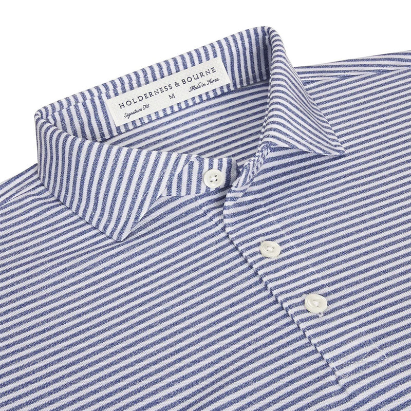 The Maxwell Polo Heathered Andover/White
