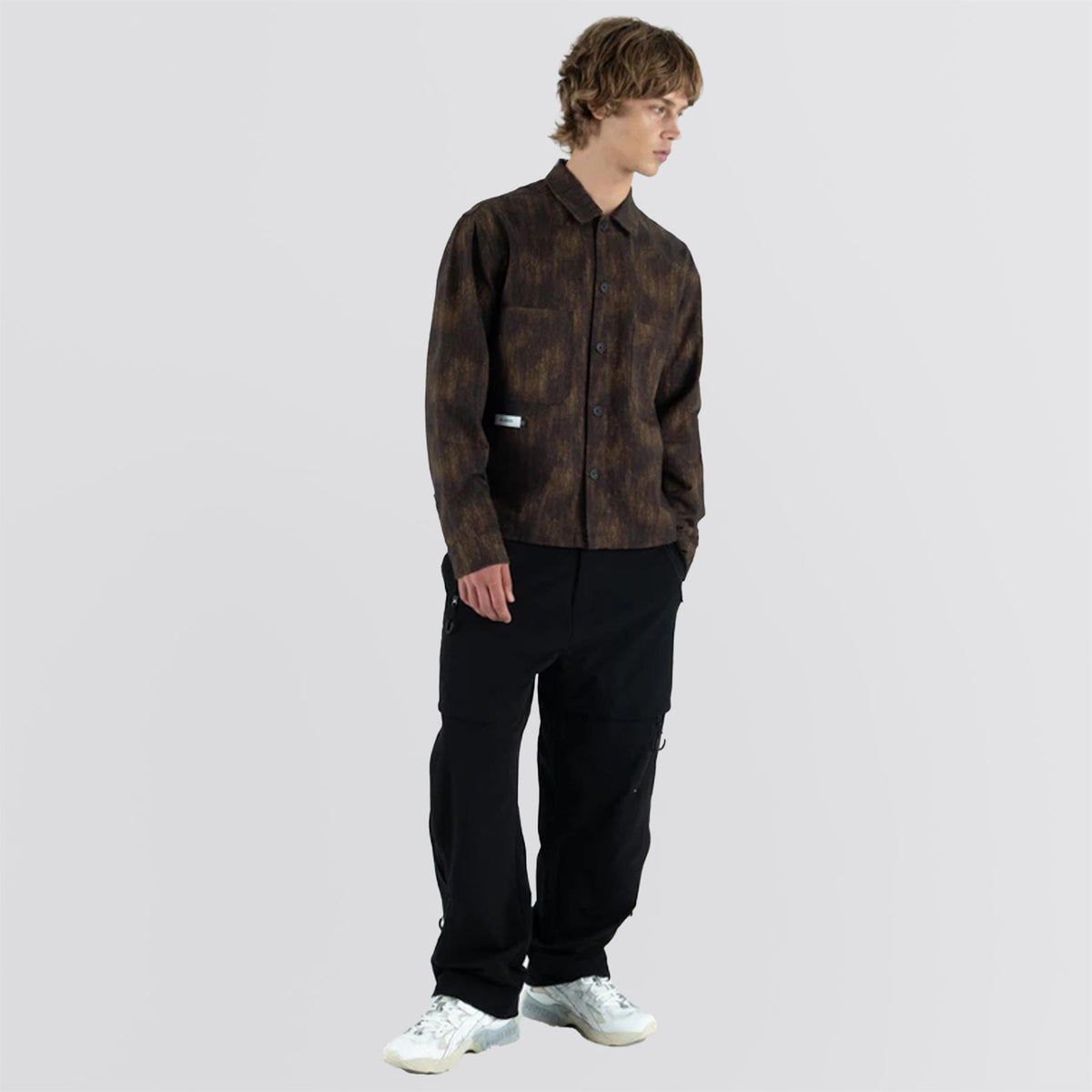 Kennedy Camo Twill Chore Jacket Brown