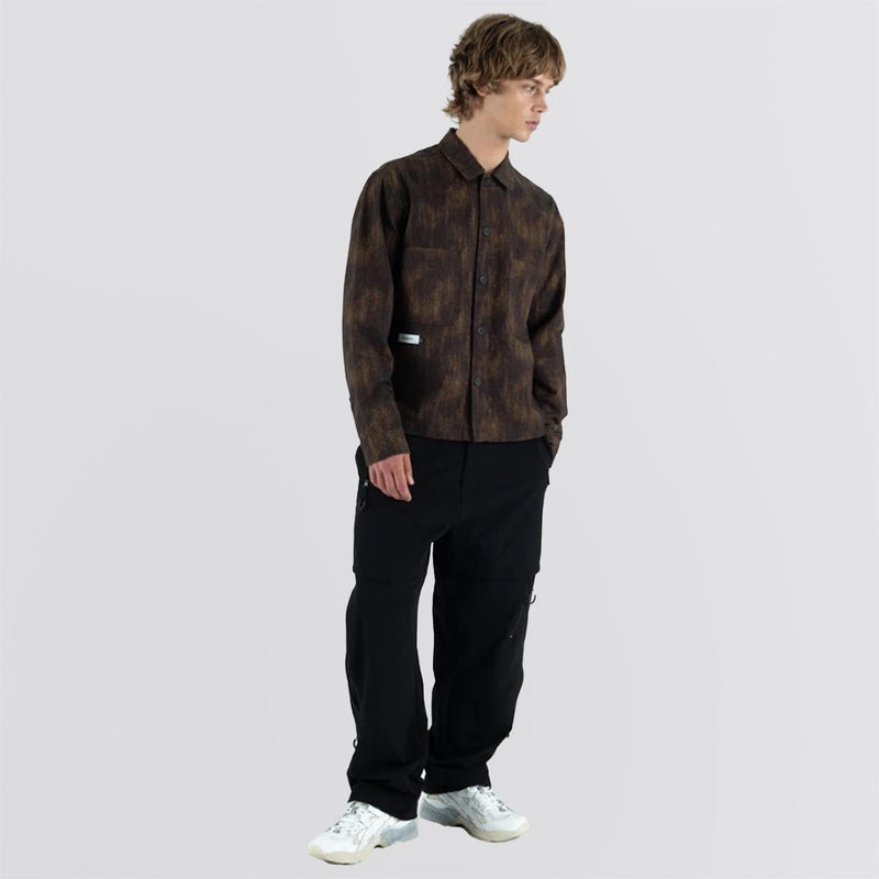 Kennedy Camo Twill Chore Jacket Brown