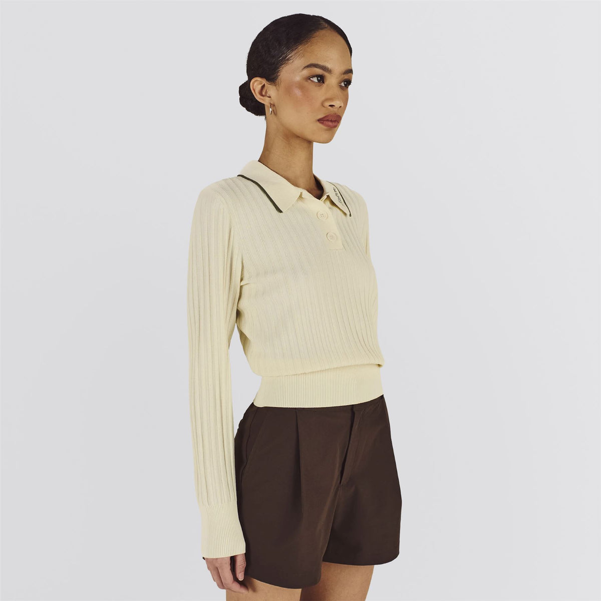 Womens Selma LS Polo Light Yellow