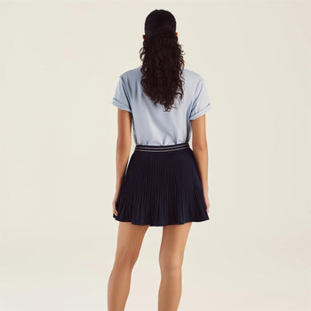 Malbon Golf Valentina Pleated Skirt Navy | TRENDYGOLF USA