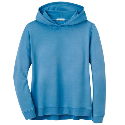 Womens Lava Washed Relaxed Hoodie Blue Surf - SS23