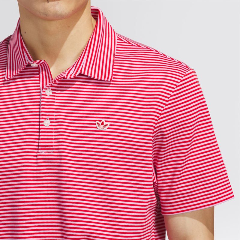 Originals Stripe Pique Polo Bliss Lilac/Better Scarlet