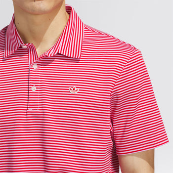 adidas Golf Originals Originals Stripe Pique Polo Bliss Lilac