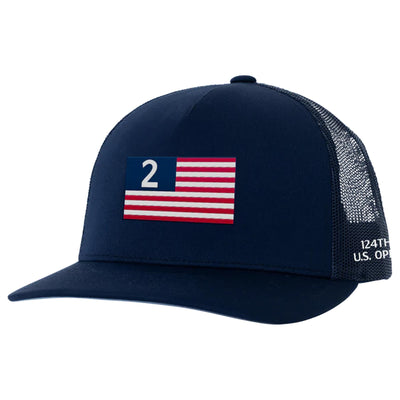 124th U.S. Open No.2 Flag Trucker Hat Maltese - SU24