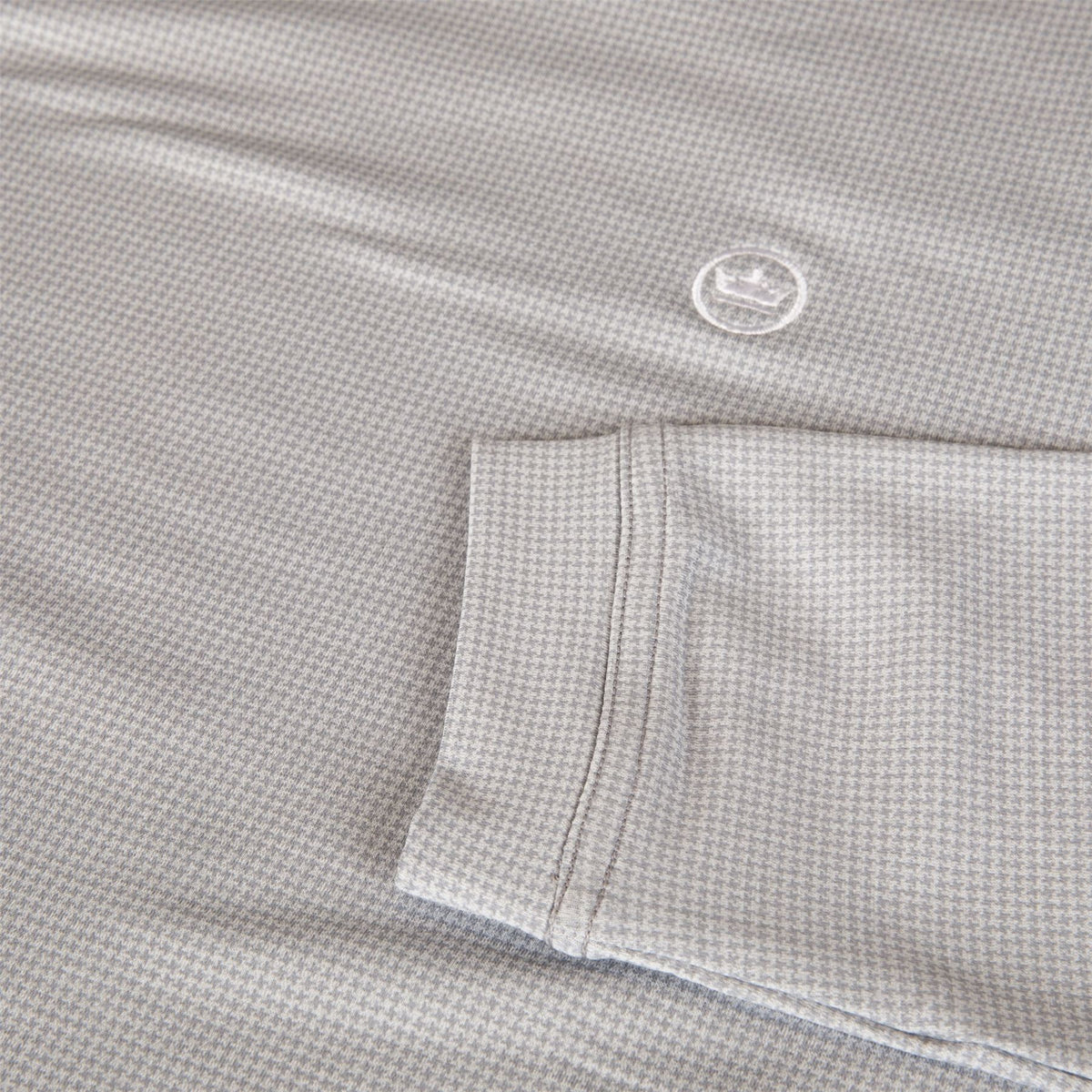 Pine Houndstooth Performance Hoodie Gale Gray