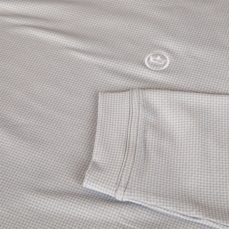 Pine Houndstooth Performance Hoodie Gale Gray