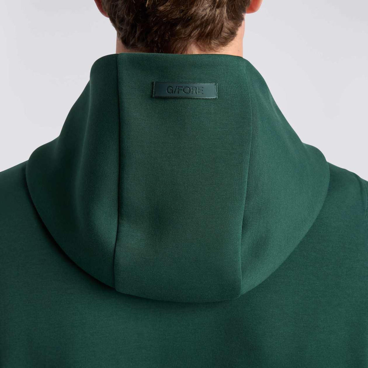 Cotton Blend Scuba Hoodie Pine