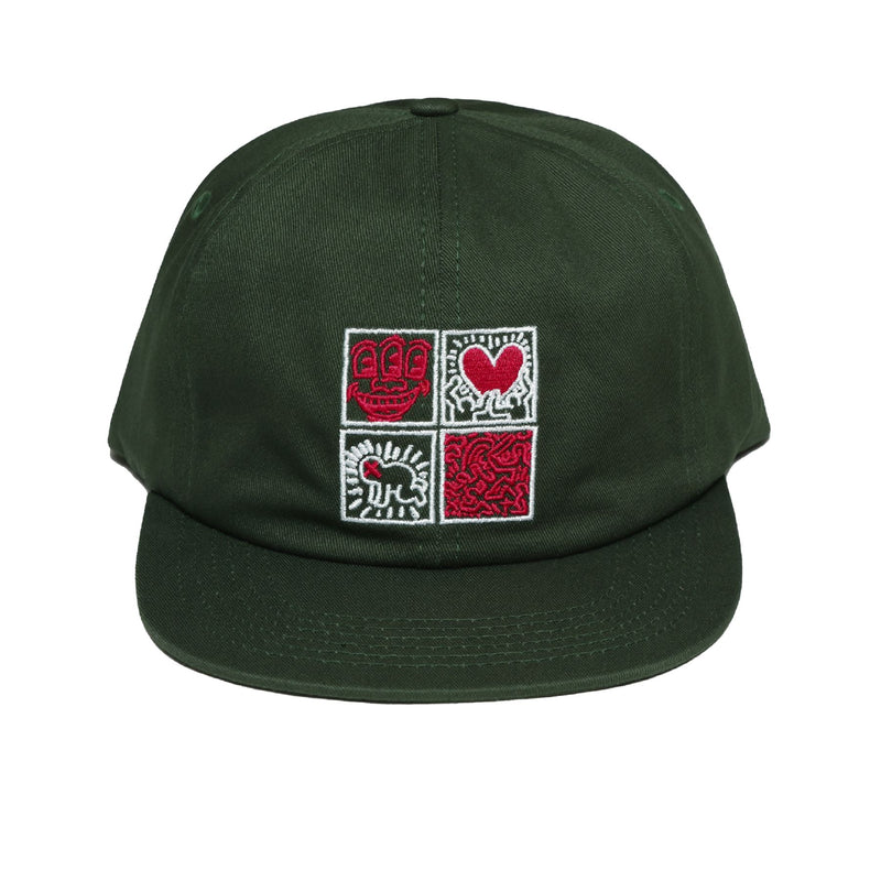 x Keith Haring Painters Cap Green