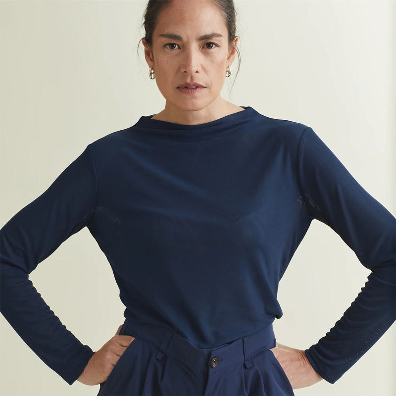 Womens Sentry UPF LS Top Dress Blues