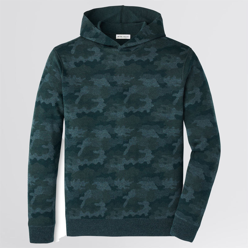 Reversible Camo Popover Hoodie Deep Verdant