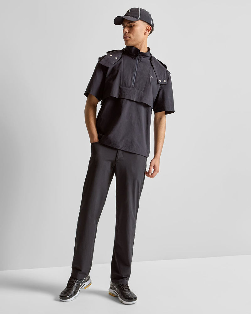 Short Sleeve Anorak Black