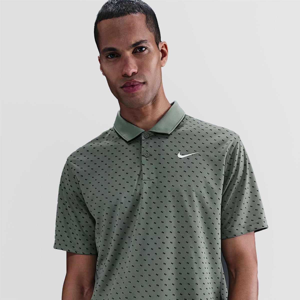 Dri-FIT Victory+ Printed Polo Clay Green/White