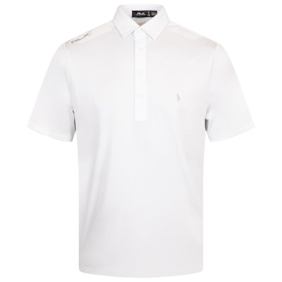 Classic Fit Performance Polo Shirt Ceramic White/Office Blue - SS24