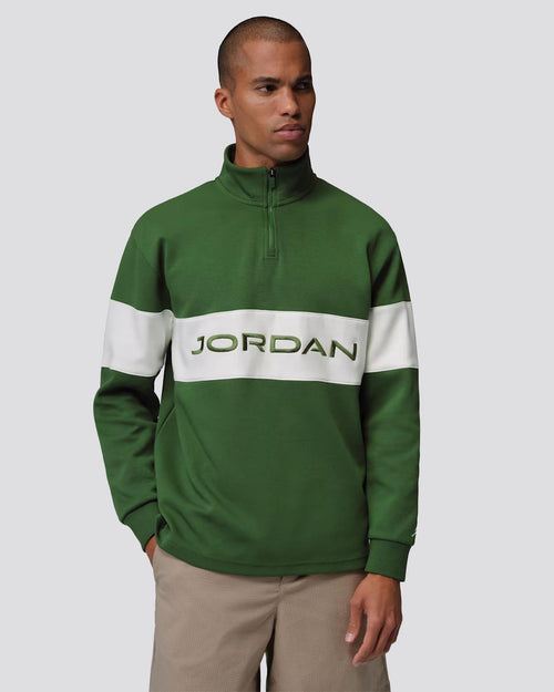 Jordan Dri-FIT Half Zip Mid Layer Forest Green/Sail