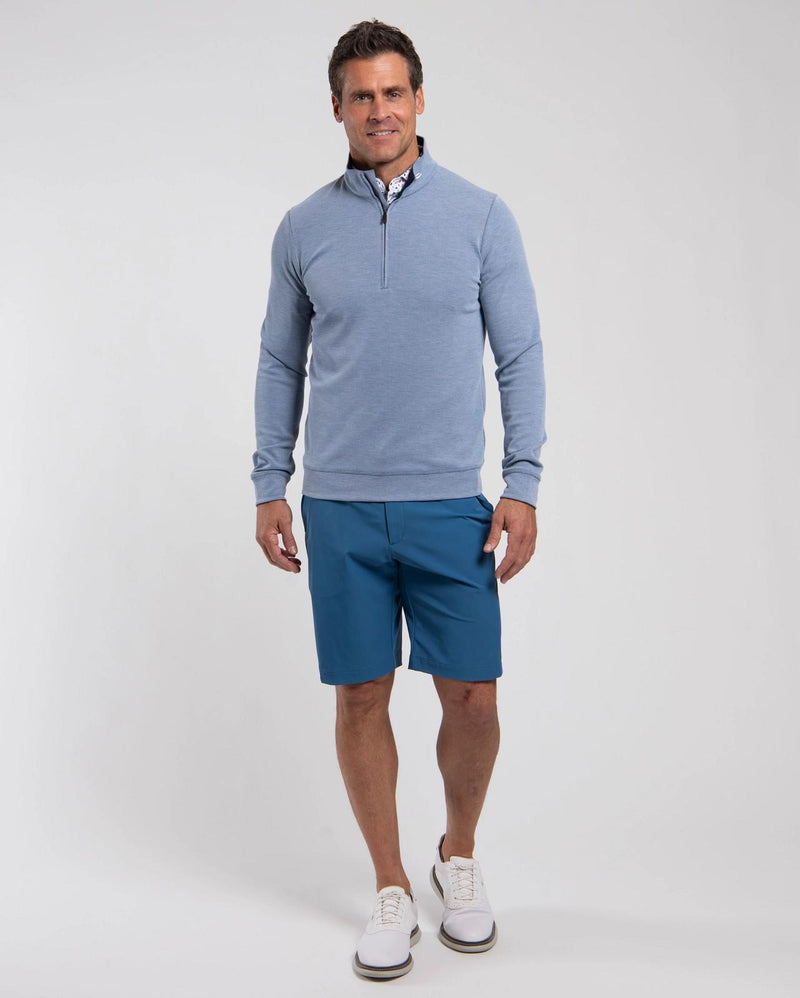 Essentials Half Zip Vapor Blue/Atlanta Blue