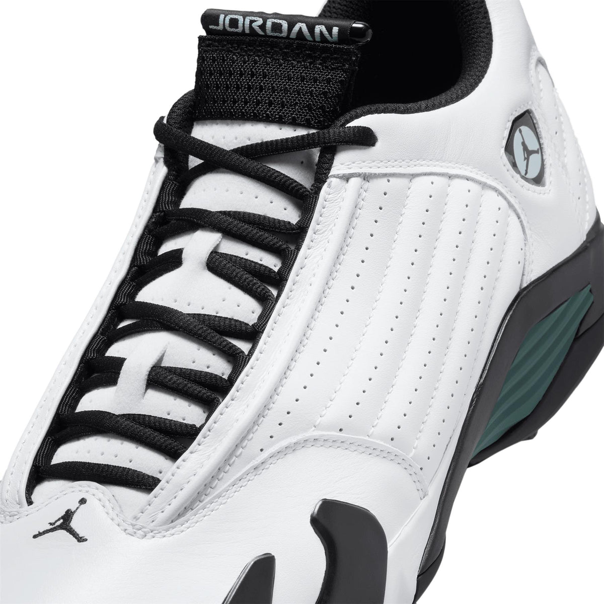 Air Jordan 14 Golf Shoes White/Oxidized Green/Black/Glacier Blue
