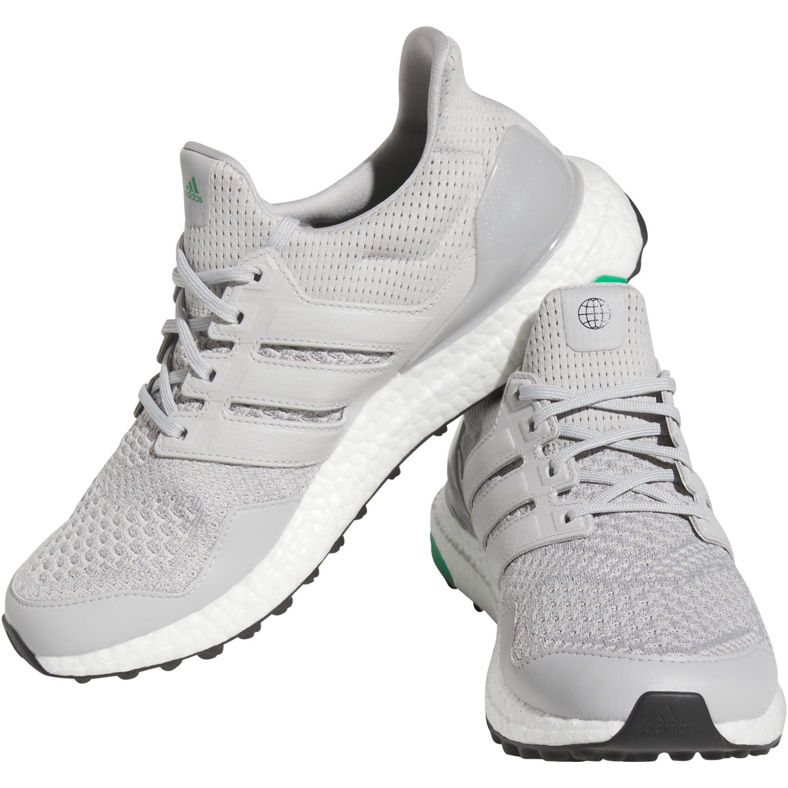 Ultraboost Spikeless Golf Shoes Grey Two Grey Court Green SS24 TRENDYGOLFUSA.COM