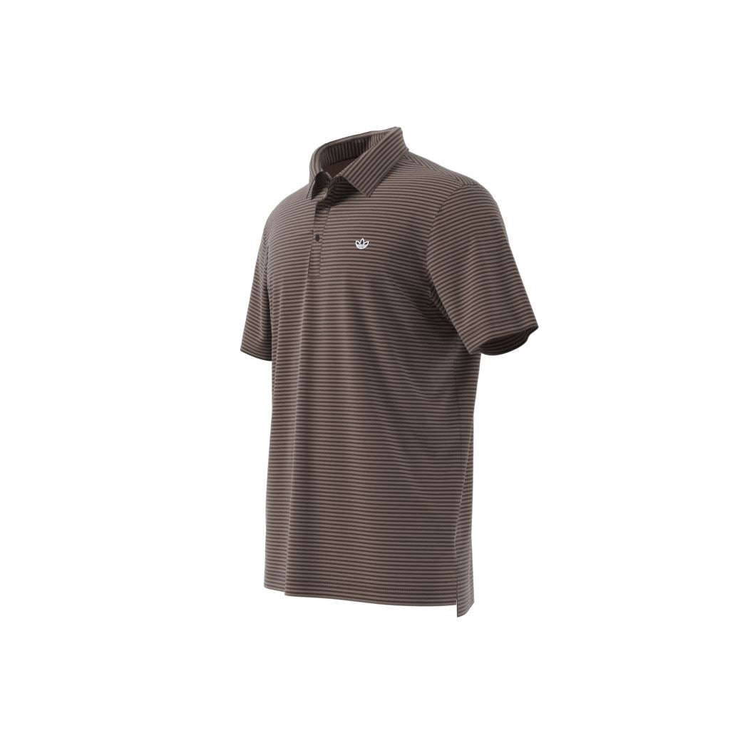 Originals Stripe Pique Polo Trace Brown/Dark Brown