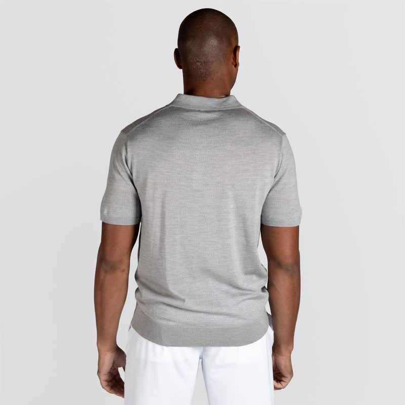 Saratoga Sweater Polo Light Grey Heather