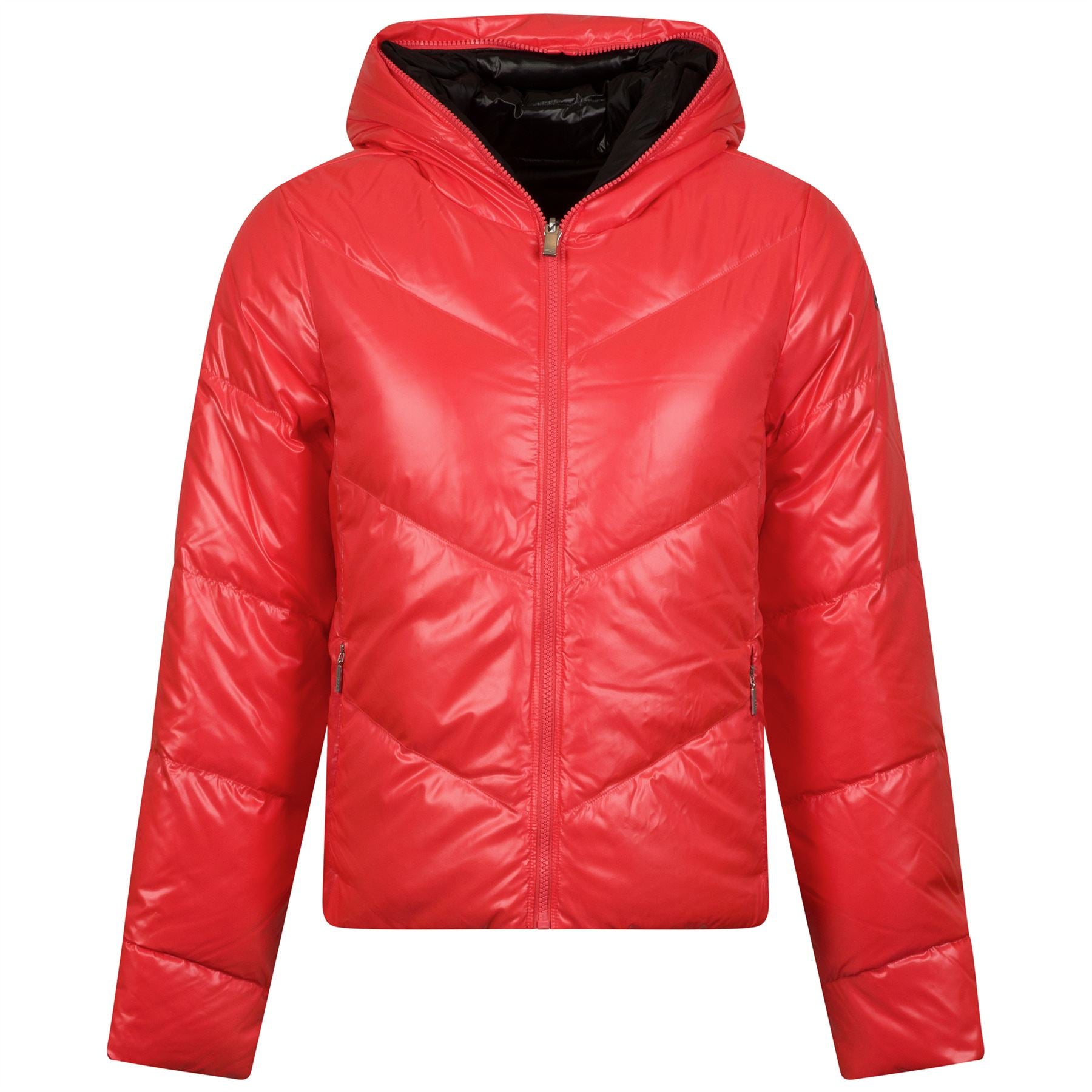 Womens Backflip Jacket Hibiscus/Black