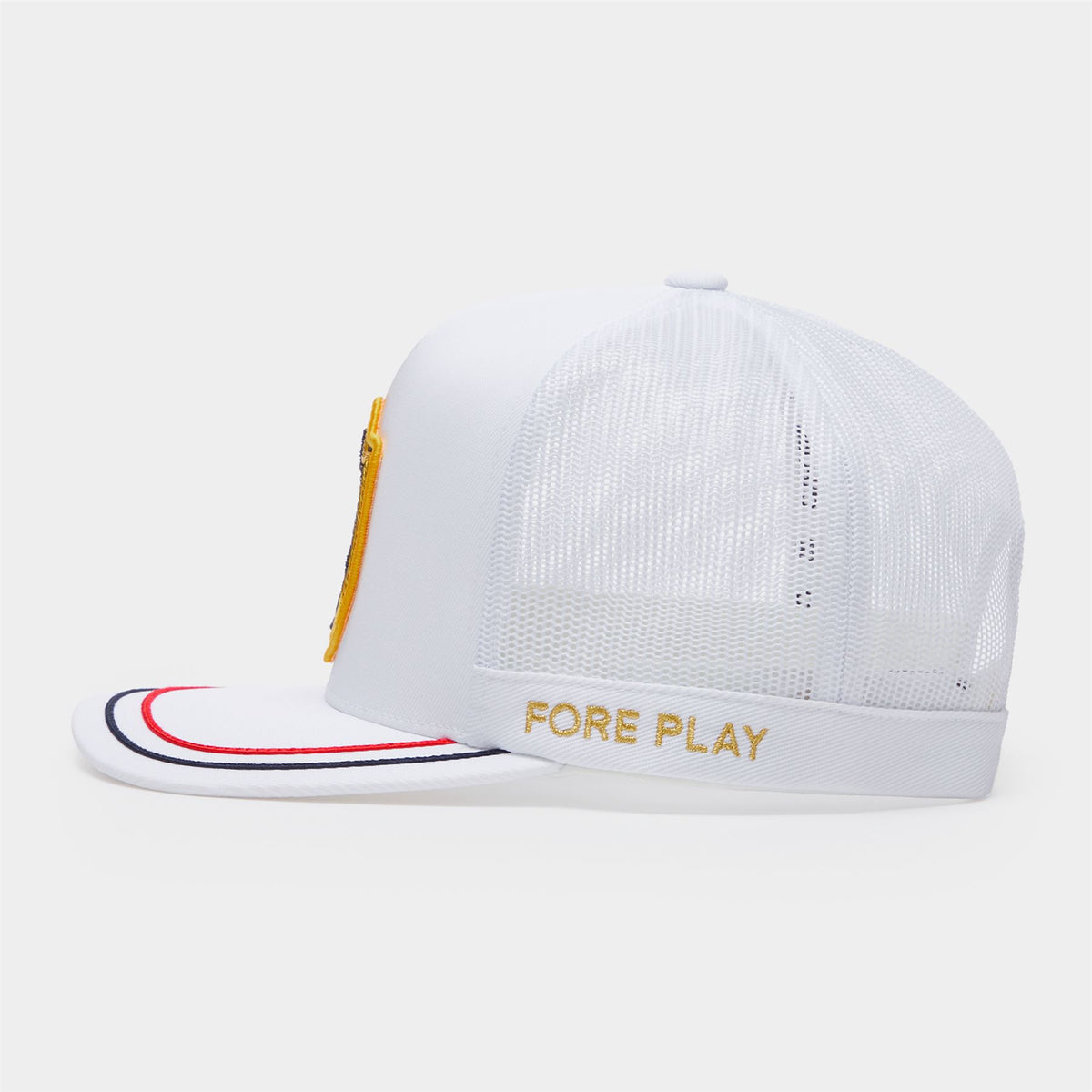 Bullion Stretch Twill Snapback Cap Snow