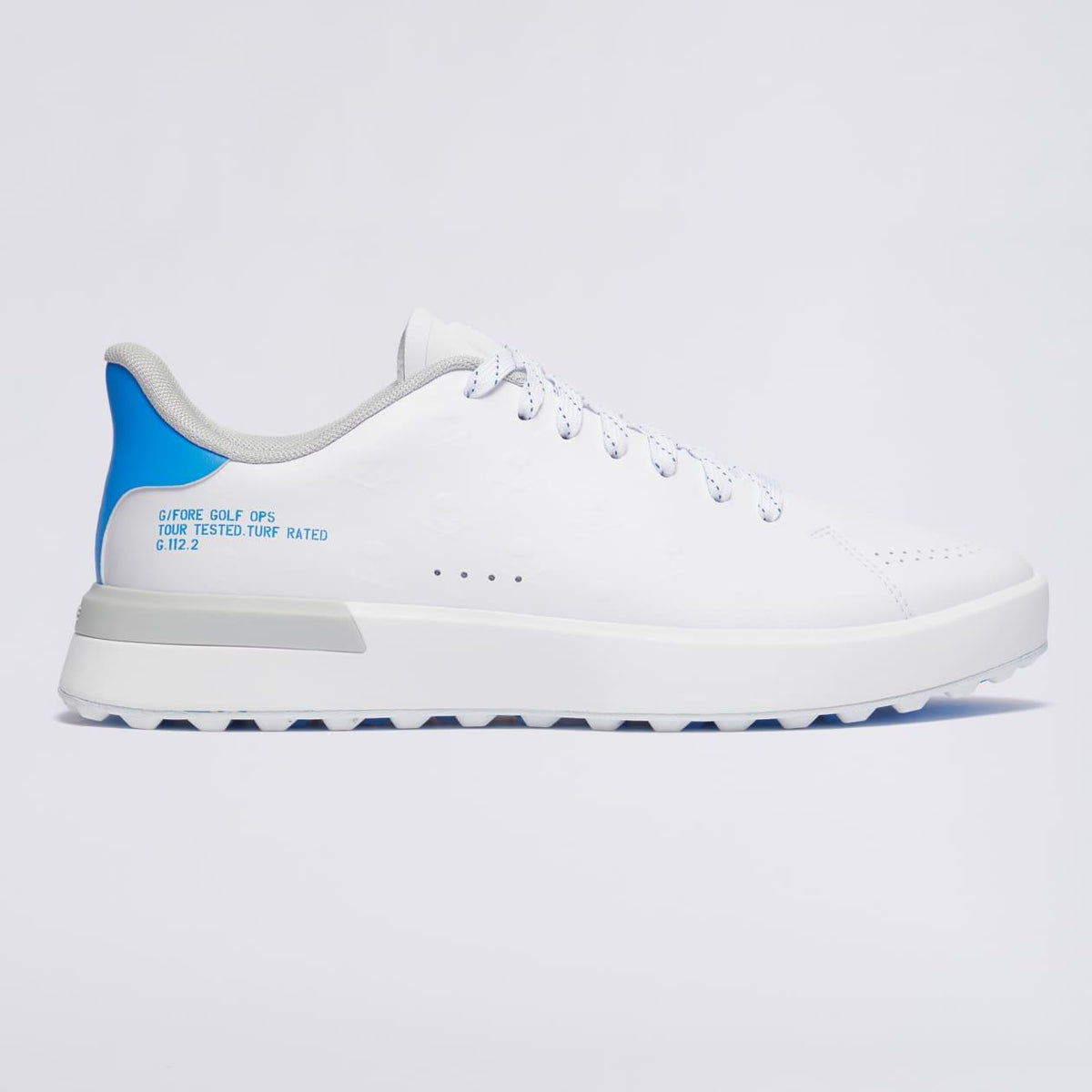 G.112 Embossed Skull and Tees Golf Shoes Snow/Cerulean