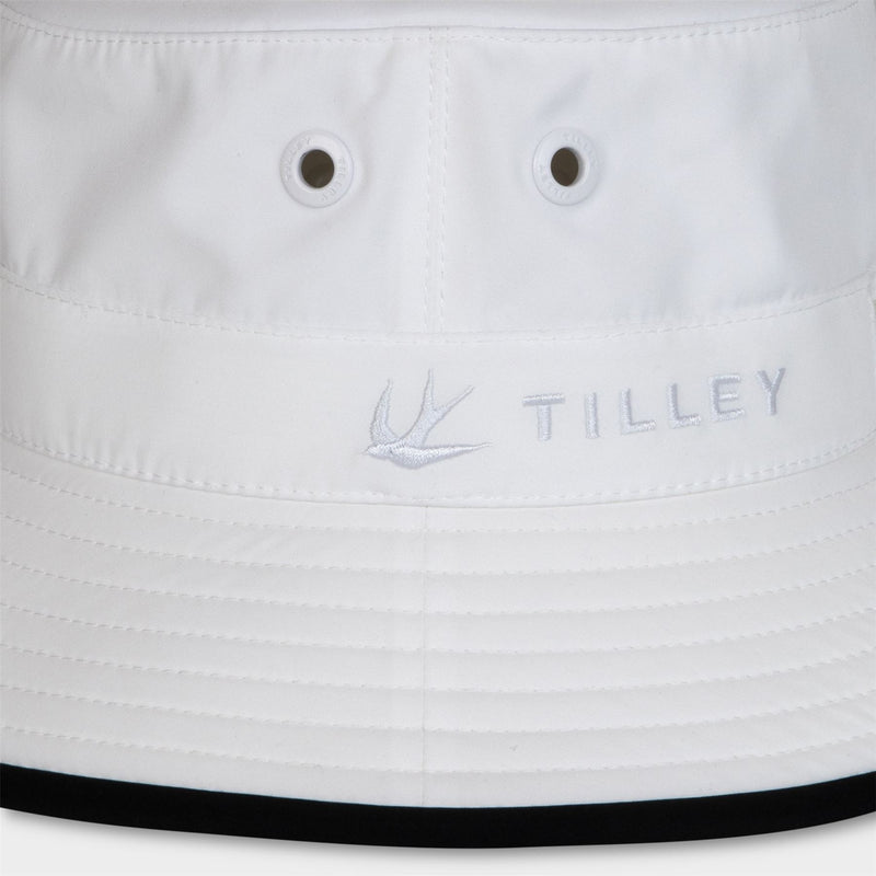 Tilley Wide Brim Bucket Hat White/Black