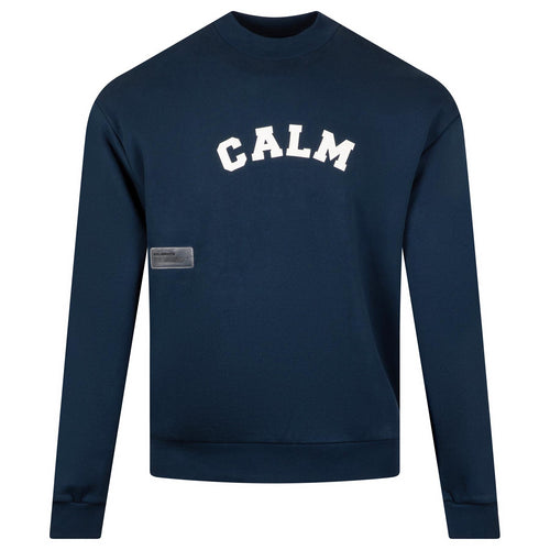 Calm Fleece Crew Sweater Navy - AW24