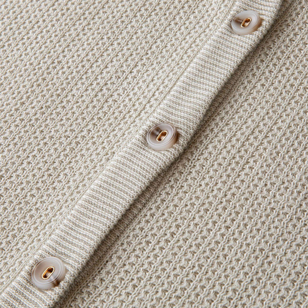 Womens Crochet SS Cardigan Silver Birch