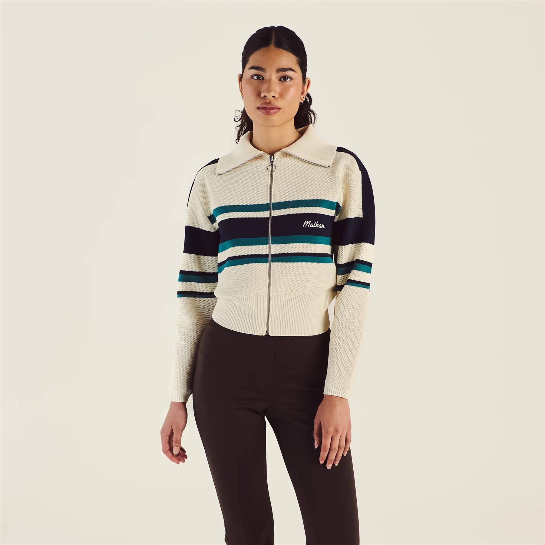 Womens Simona Zip Up Jacket Ivory