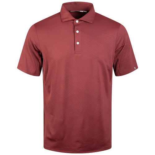 Motion Embossed Polo Crimson - AW23
