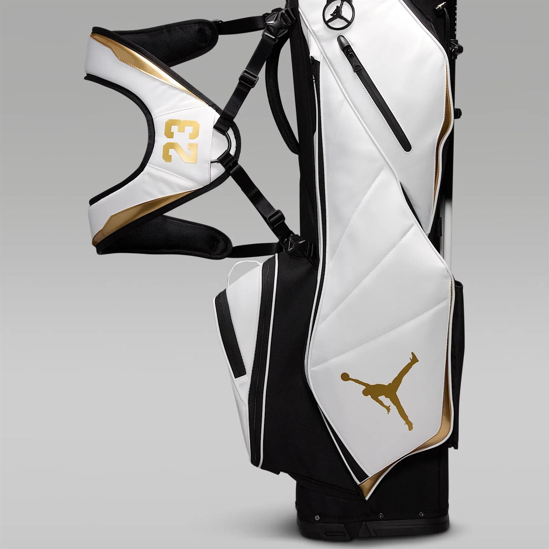 Jordan Golf Jordan Fade Away White/Black/Metallic Gold