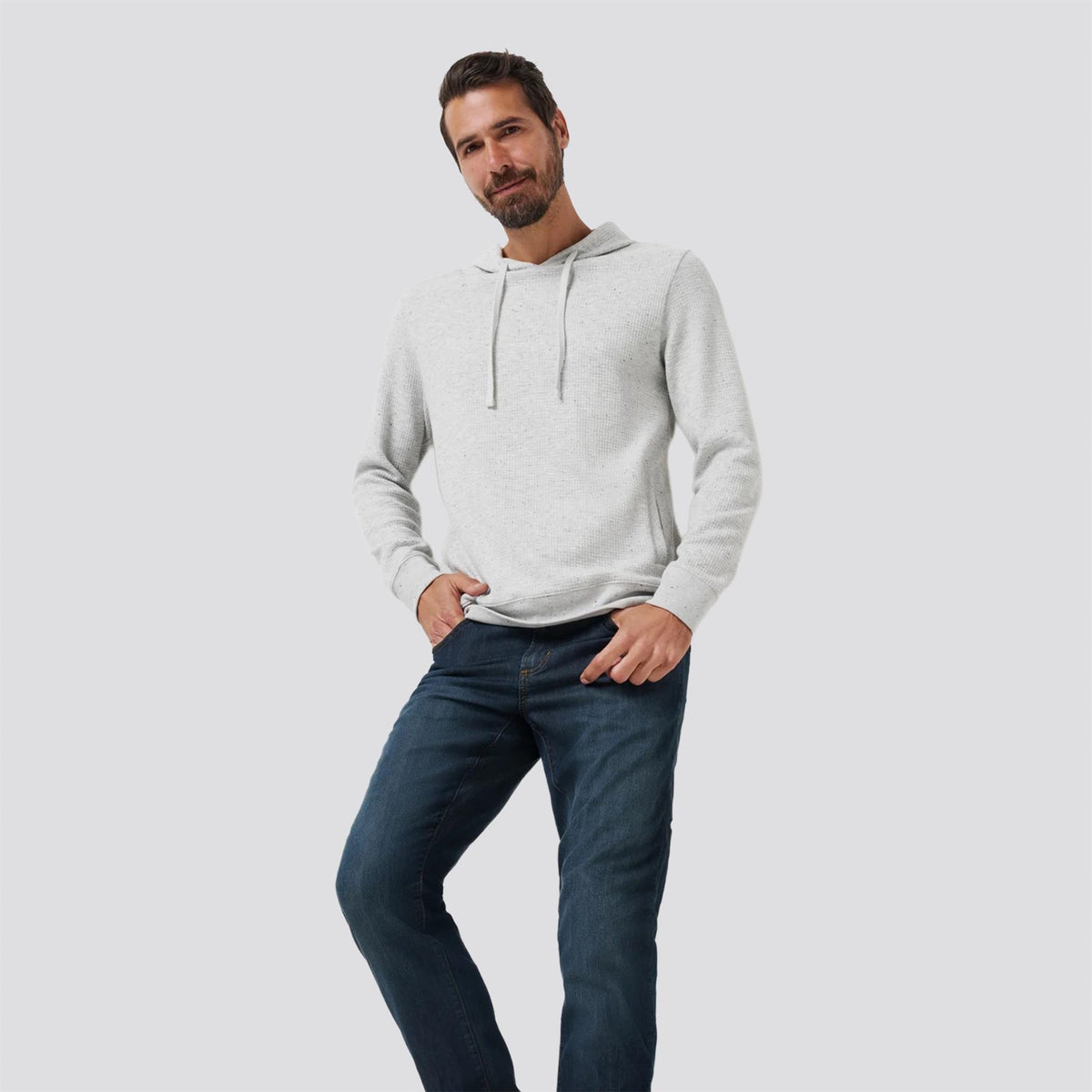 Cloud Waffle Hoodie Light Grey