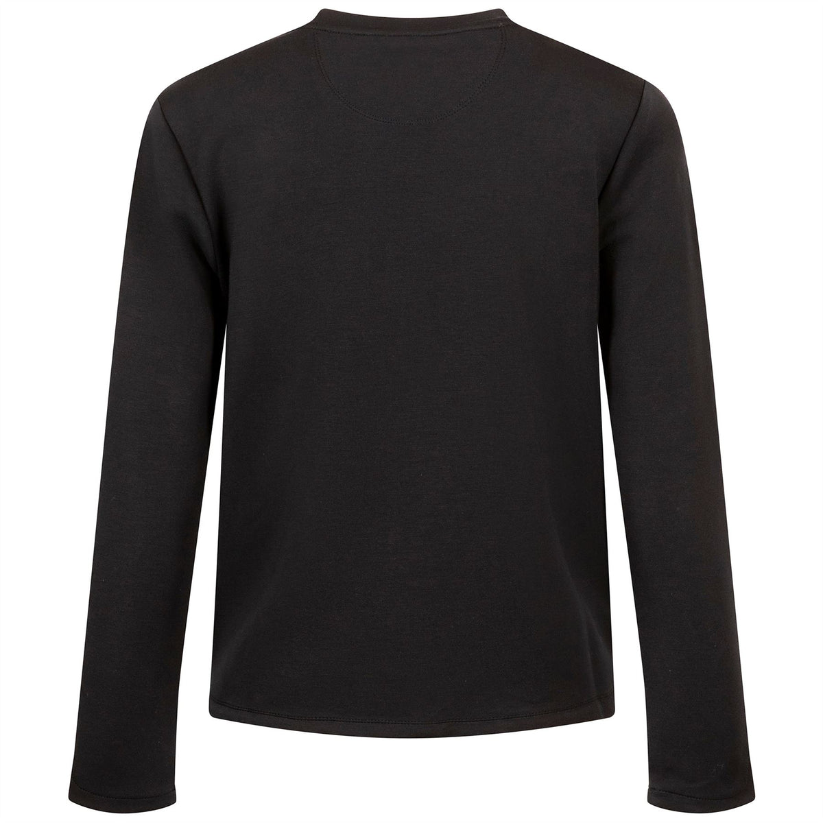 Womens Tulip Crewneck Knit Black