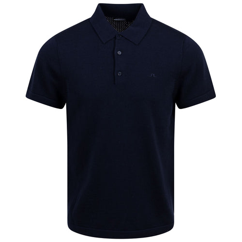 Lear Tech Wool Knitted Polo JL Navy - SS24
