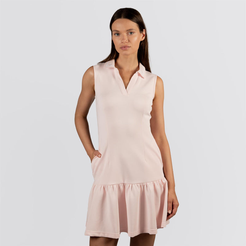 Womens Airloft Ruffle Hem Dress