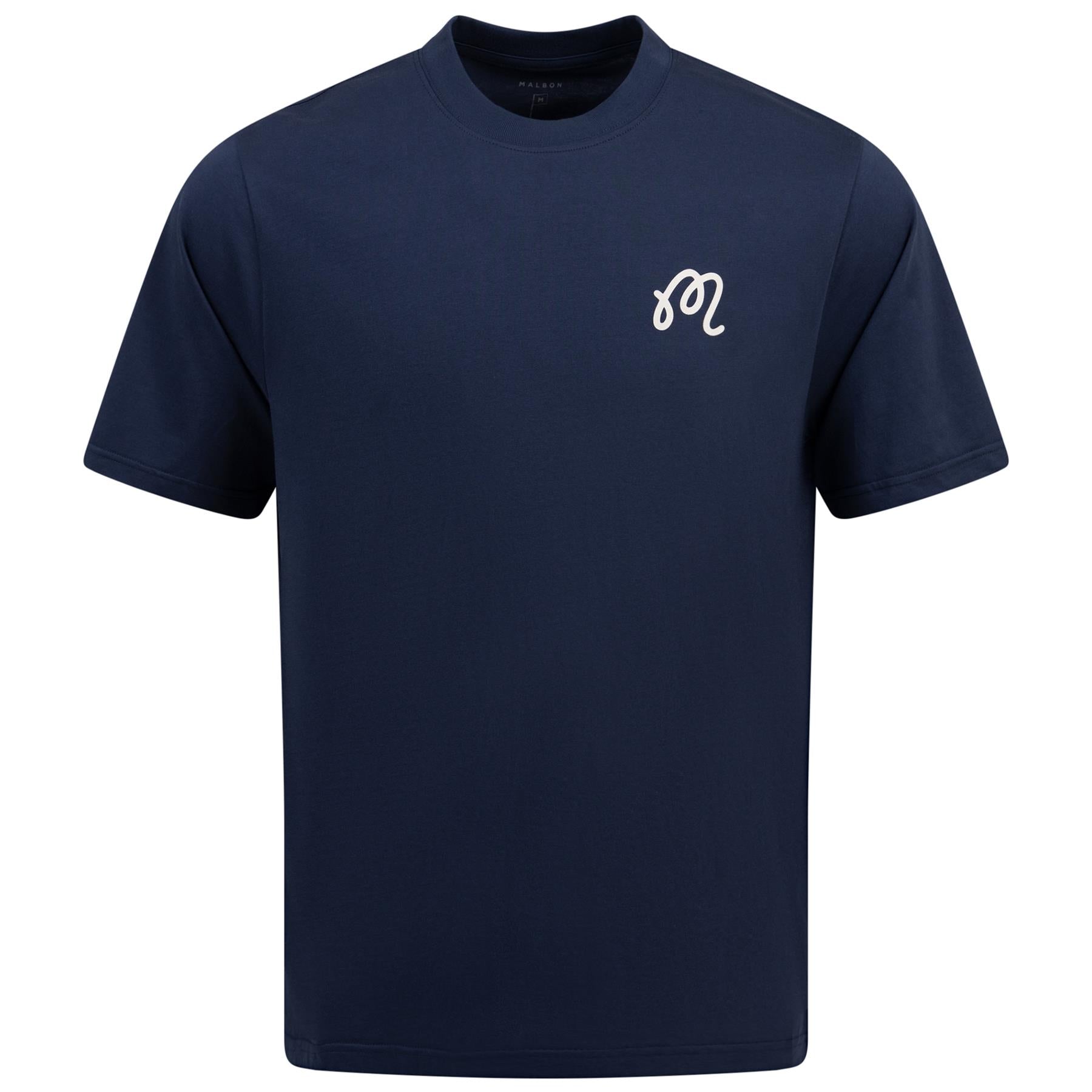 Malbon Golf Barong Buckets T-Shirt Indigo | TRENDYGOLFUSA.COM