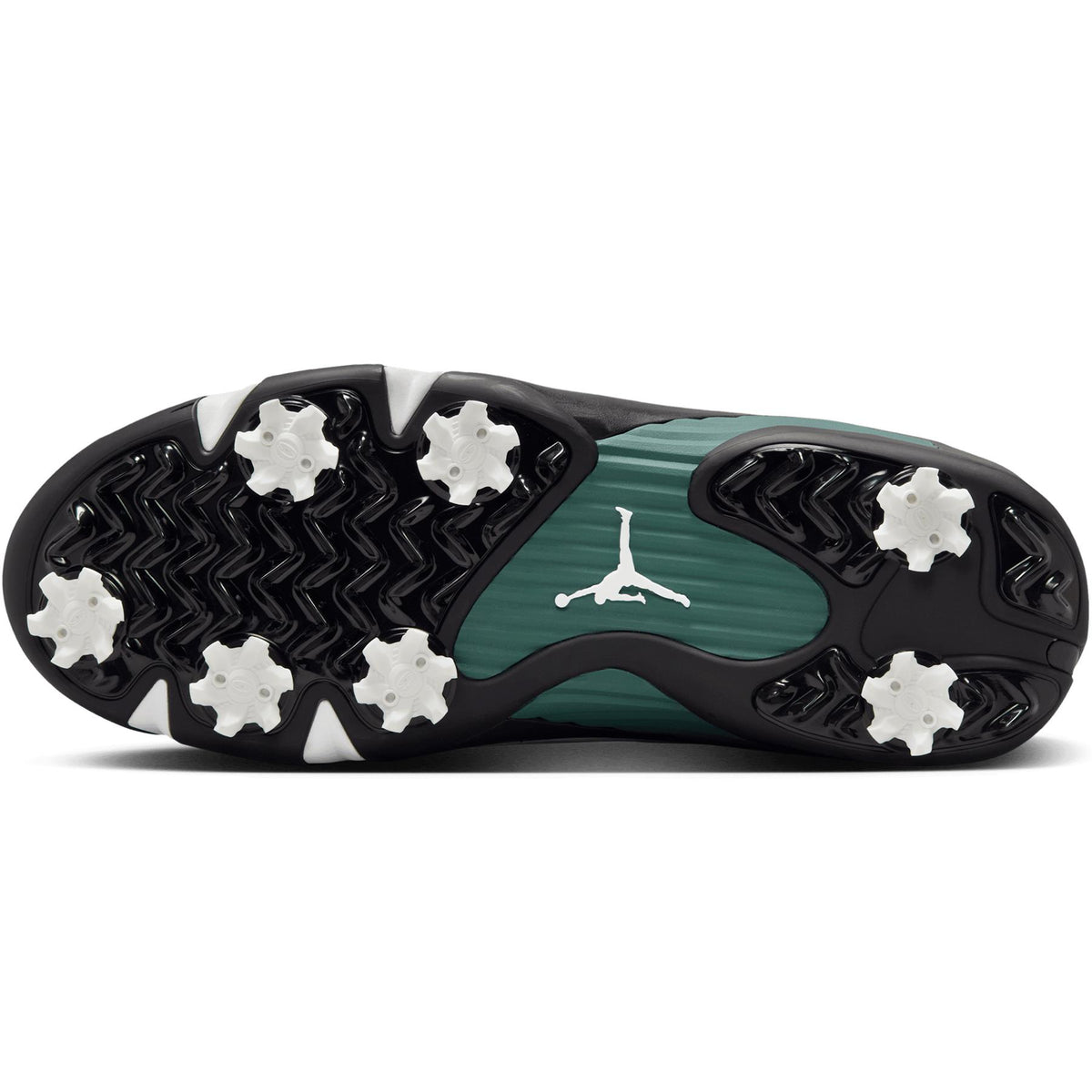 Air Jordan 14 Golf Shoes White/Oxidized Green/Black/Glacier Blue